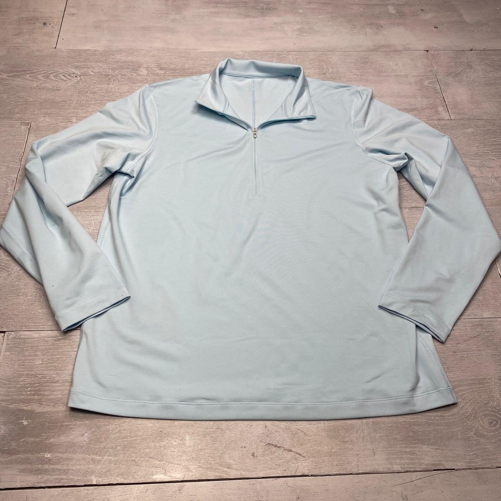 Lululemon Metal Vent Tech 1/4 Zip Pullover Mens XL Light Blue Performance Top